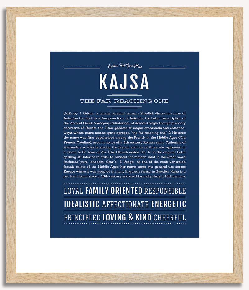 Kajsa | Name Art Print