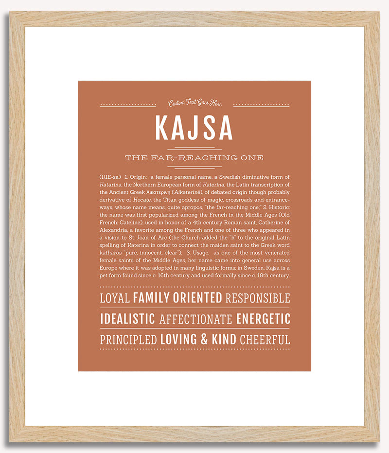 Kajsa | Name Art Print