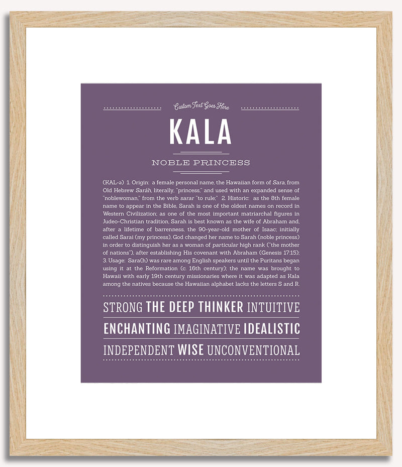 Kala | Name Art Print