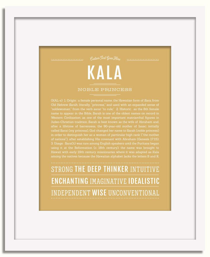 Frame Options | Matte Gold | White Frame, Matted