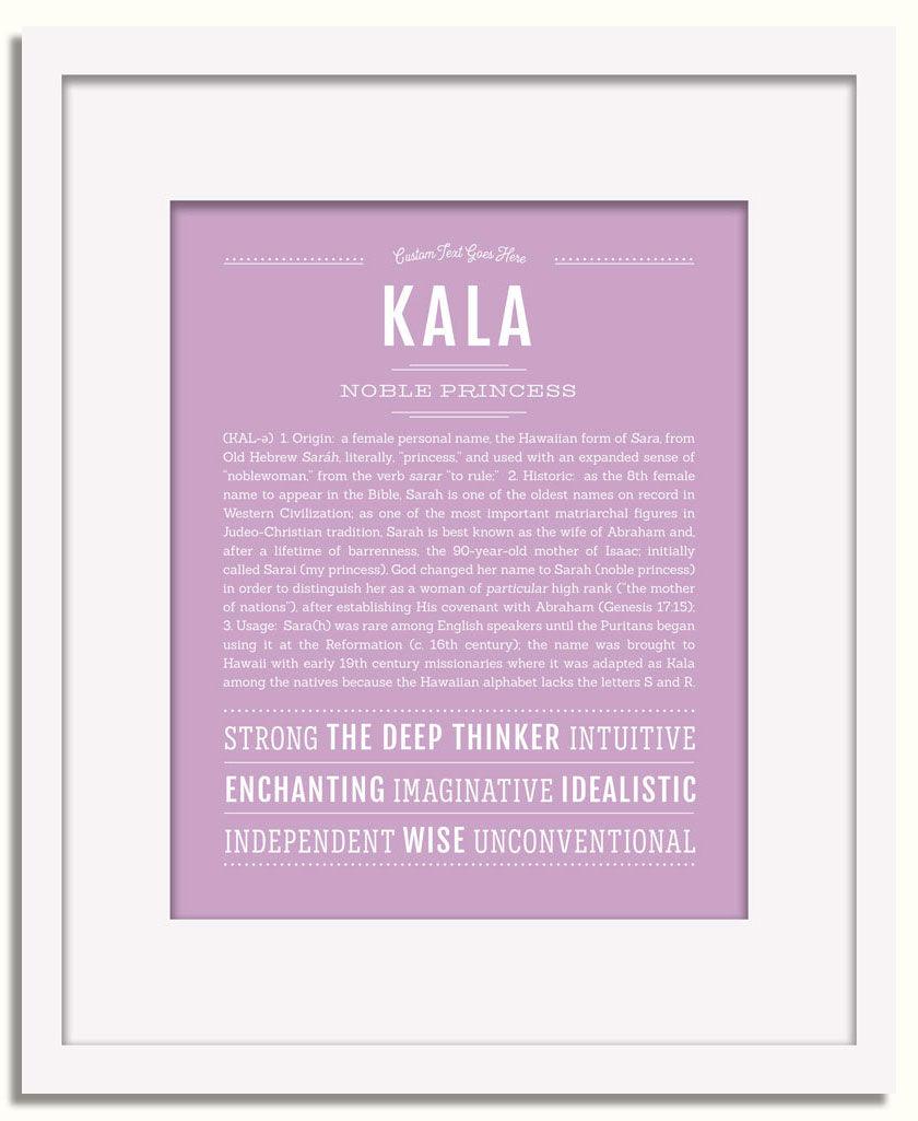 Frame Options | Lilac | White Frame, Matted