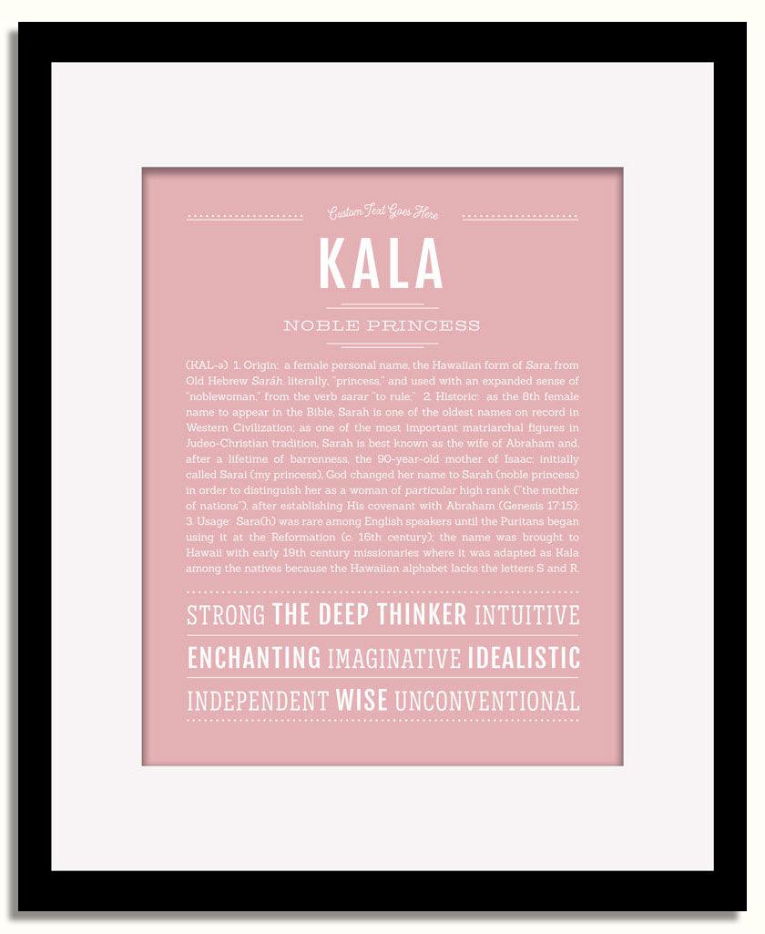 Frame Options | Dusty Rose | Black Frame, Matted