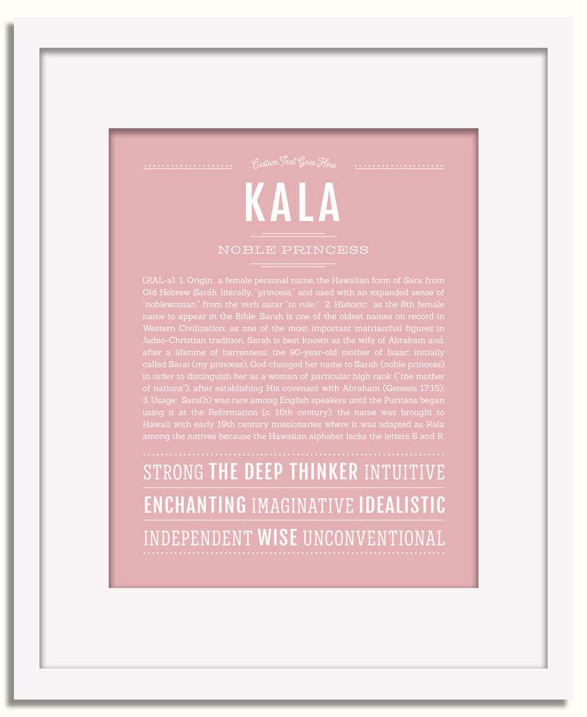 Frame Options | Dusty Rose | White Frame, Matted