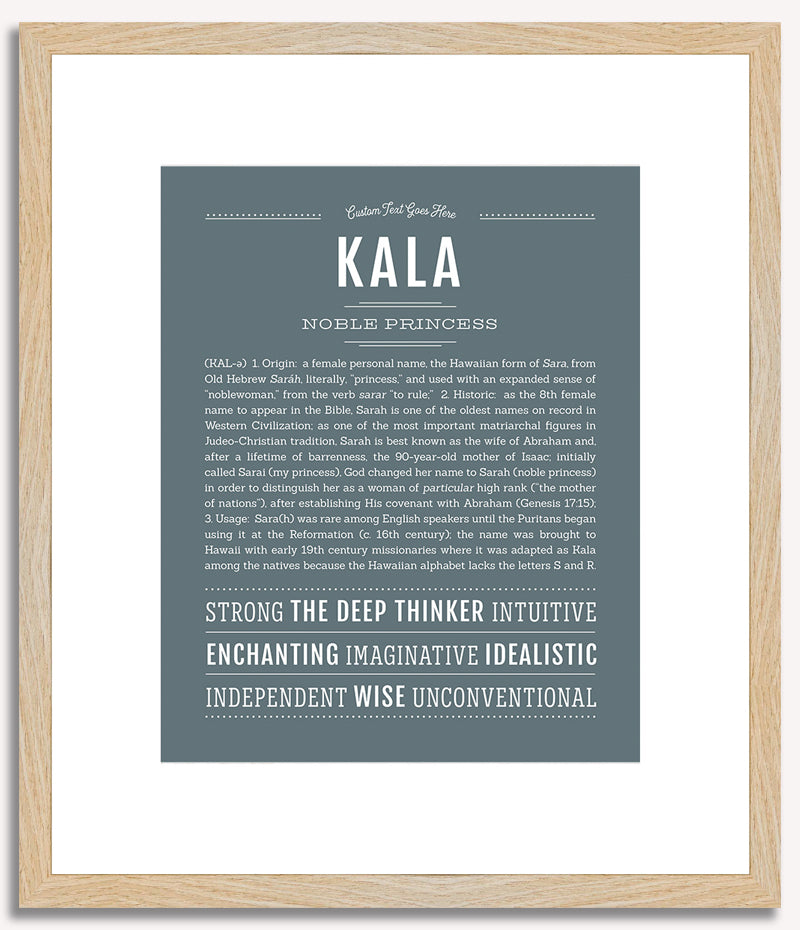 Kala | Name Art Print