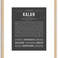 Kalan | Name Art Print