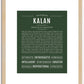 Kalan | Name Art Print