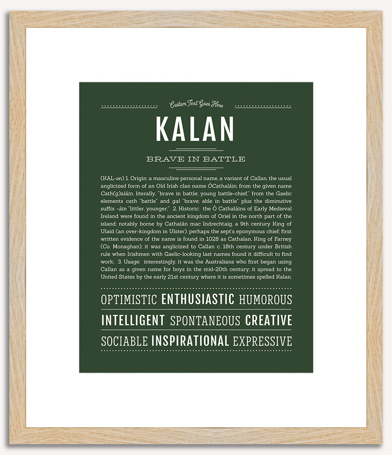 Kalan | Name Art Print