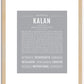 Kalan | Name Art Print