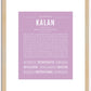 Kalan | Name Art Print