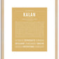 Kalan | Name Art Print