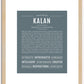 Kalan | Name Art Print