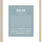 Kalan | Name Art Print