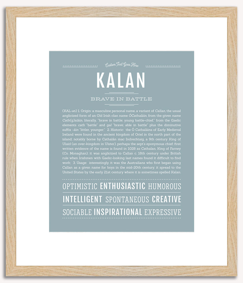 Kalan | Name Art Print