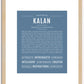 Kalan | Name Art Print