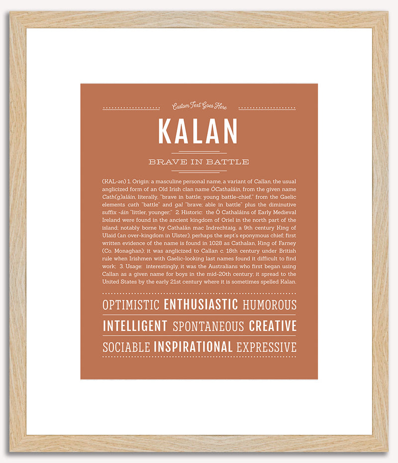 Kalan | Name Art Print