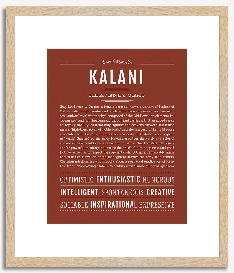 Kalani | Name Art Print