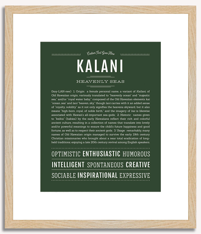 Kalani | Name Art Print