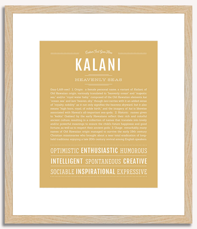 Kalani | Name Art Print