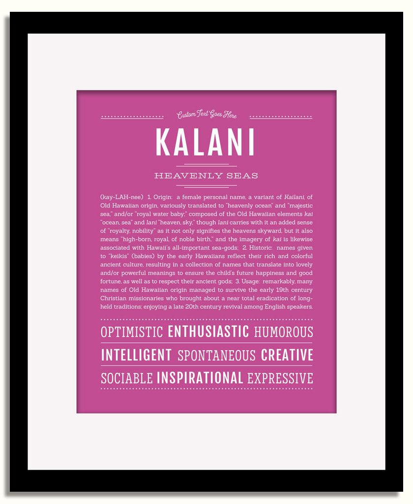 Frame Options | Dark Pink | Black Frame, Matted