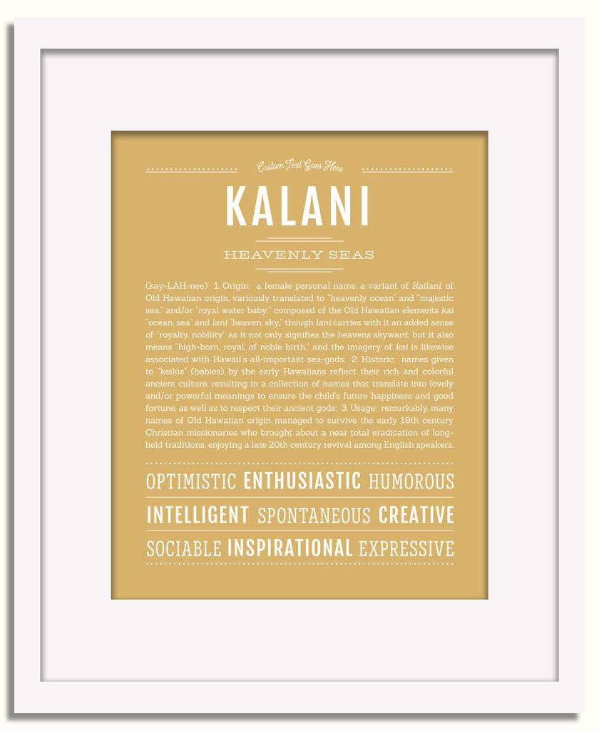 Frame Options | Matte Gold | White Frame, Matted