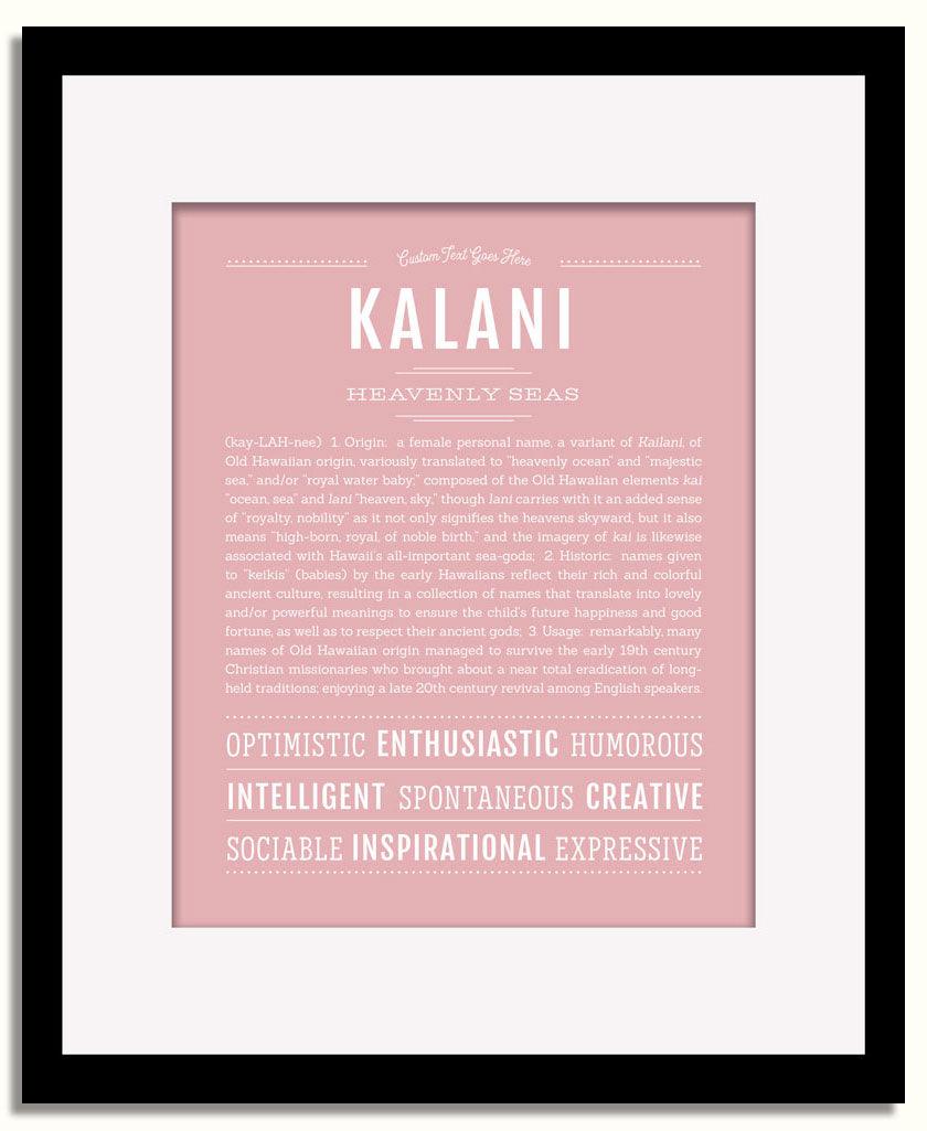 Frame Options | Dusty Rose | Black Frame, Matted