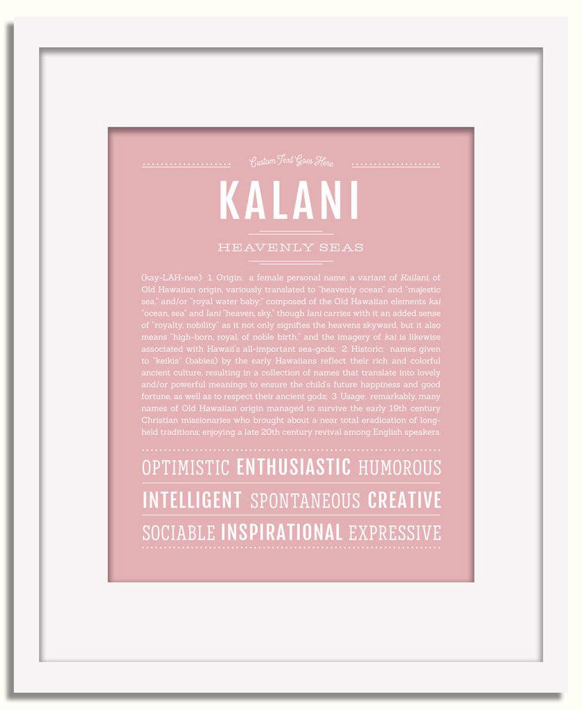 Frame Options | Dusty Rose | White Frame, Matted