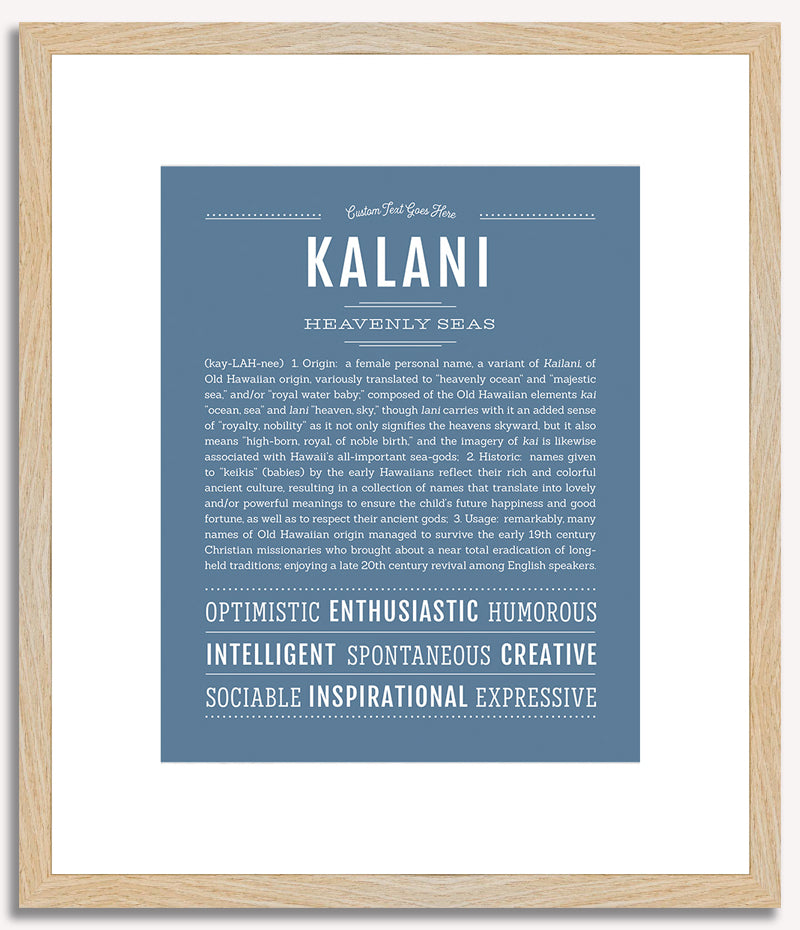 Kalani | Name Art Print