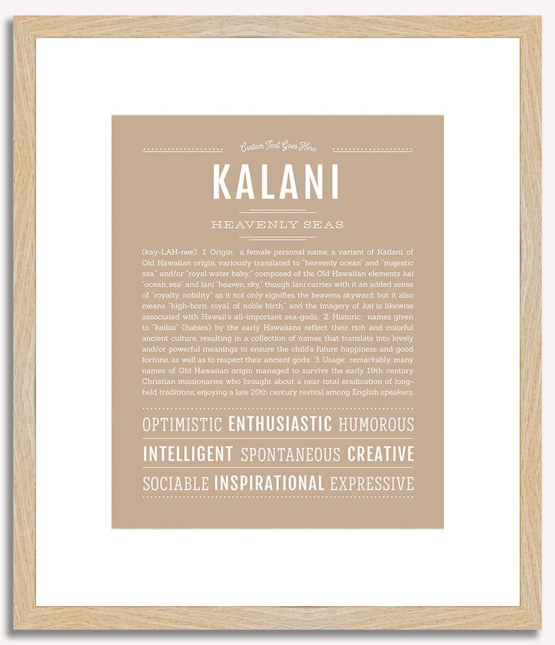 Kalani | Name Art Print