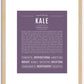 Kale | Name Art Print