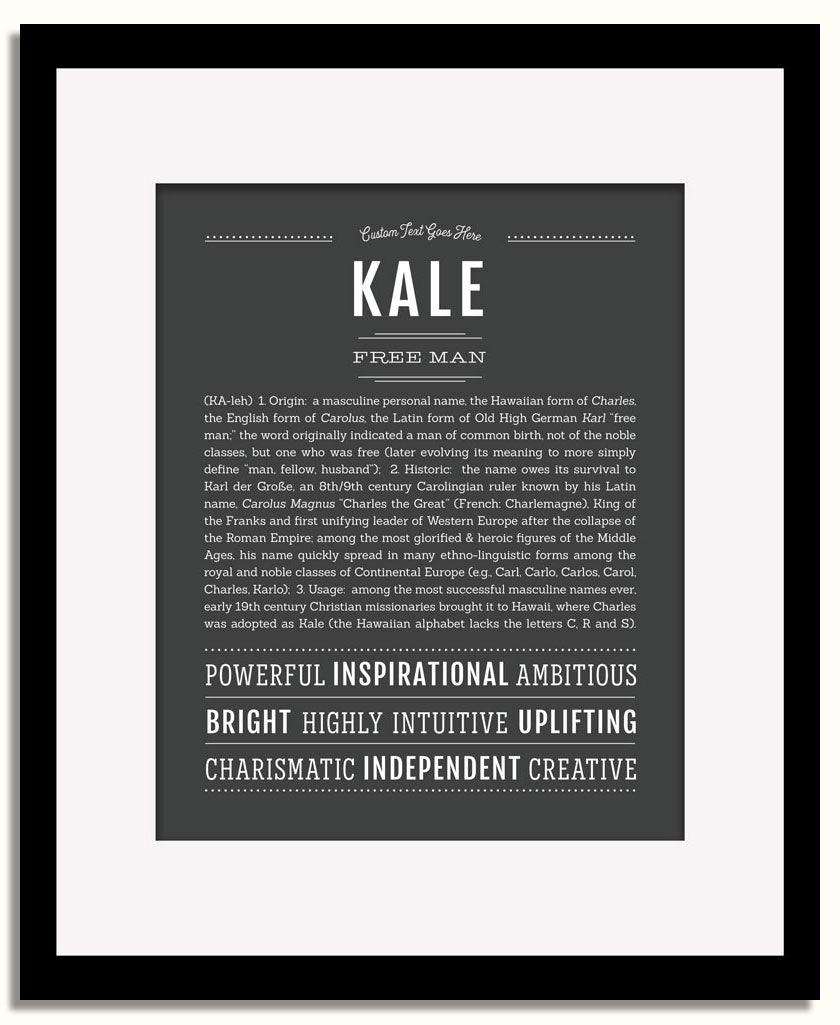 Frame Options | Charcoal Gray | Black Frame, Matted