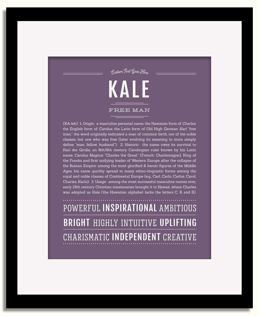 Frame Options | Deep Purple | Black Frame, Matted