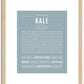 Kale | Name Art Print