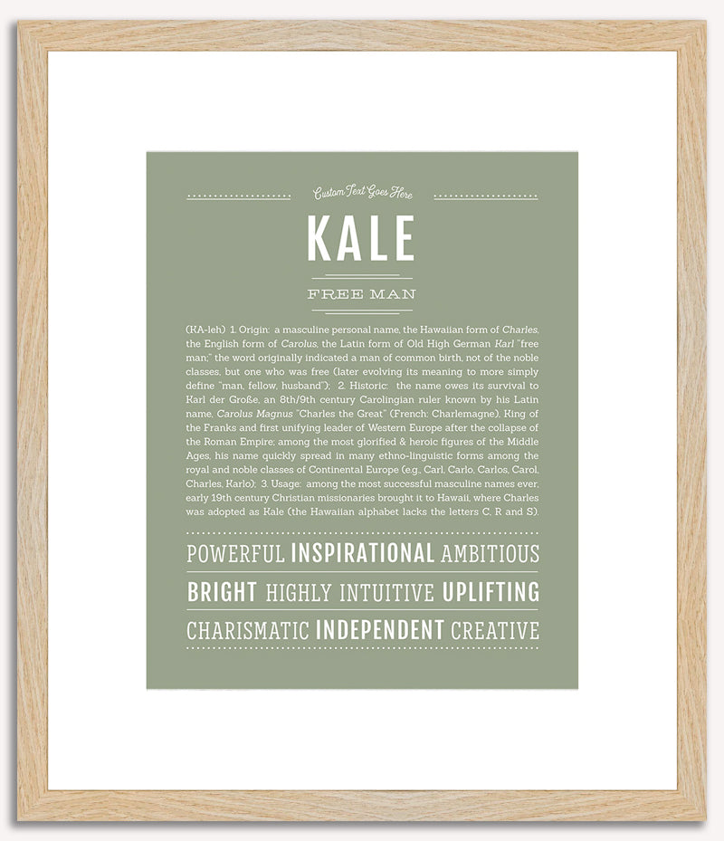 Kale | Name Art Print