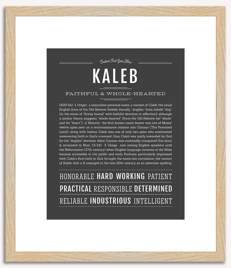 Kaleb | Name Art Print