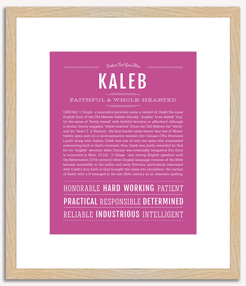 Kaleb | Name Art Print