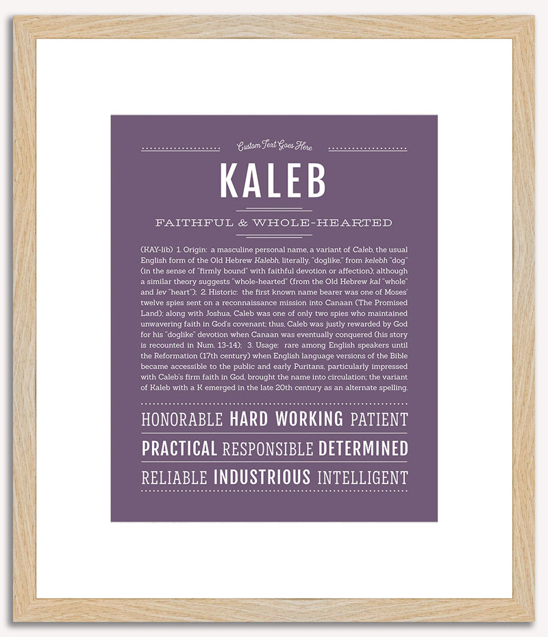 Kaleb | Name Art Print