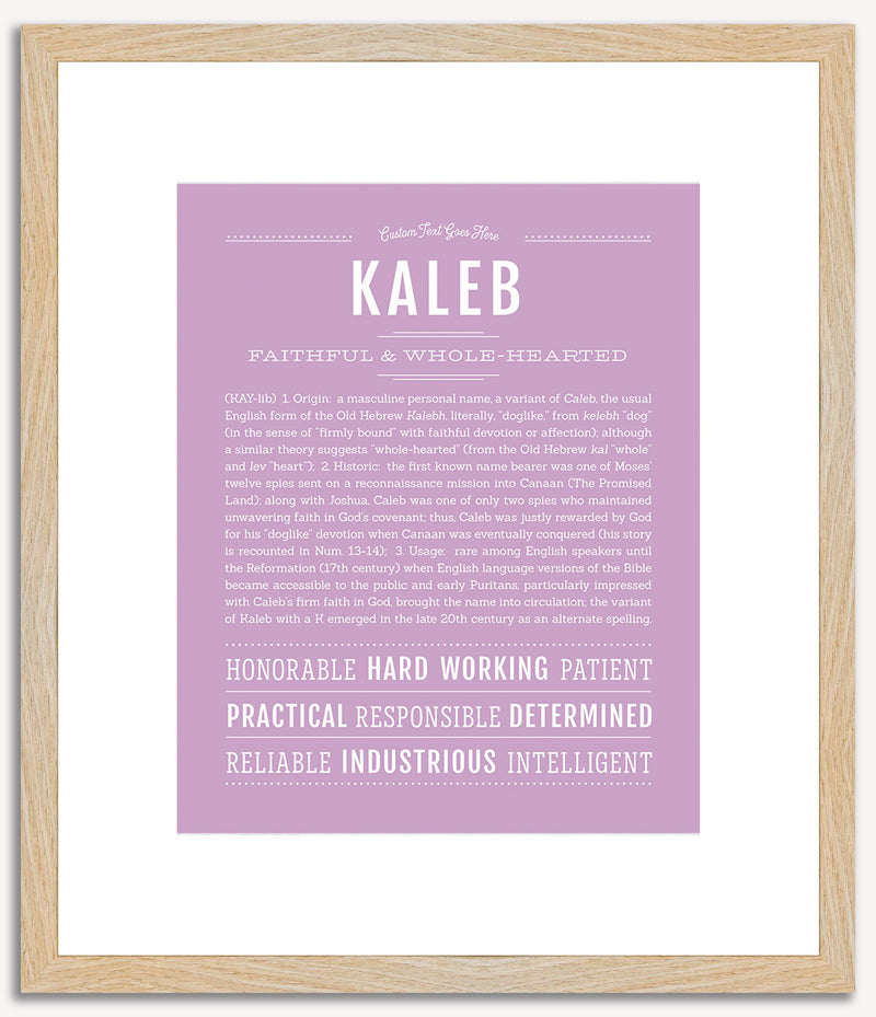 Kaleb | Name Art Print