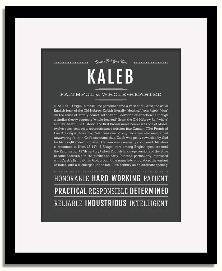 Frame Options | Charcoal Gray | Black Frame, Matted