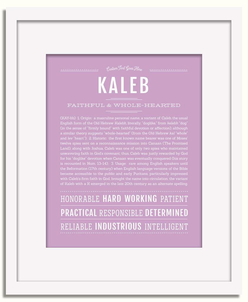 Frame Options | Lilac | White Frame, Matted