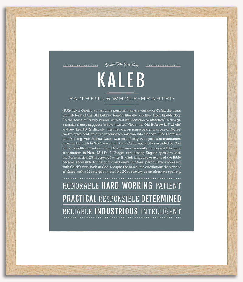 Kaleb | Name Art Print