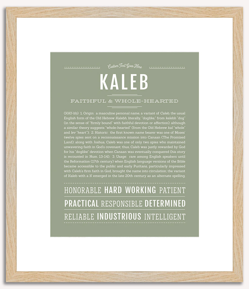 Kaleb | Name Art Print