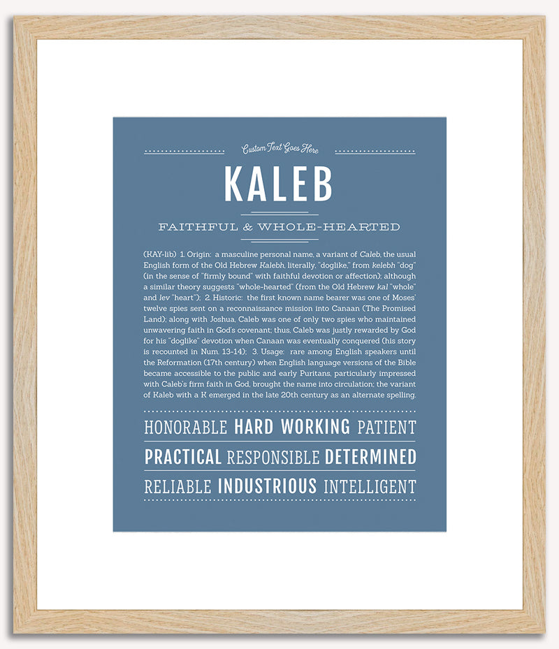 Kaleb | Name Art Print