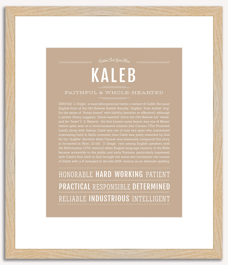 Kaleb | Name Art Print