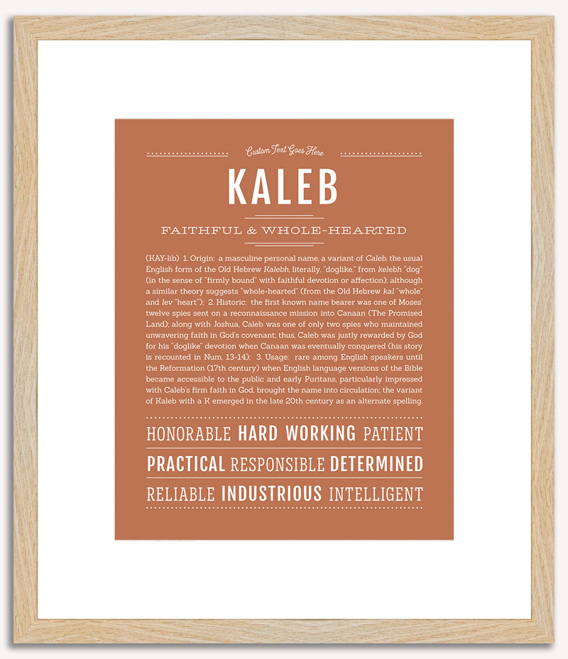 Kaleb | Name Art Print