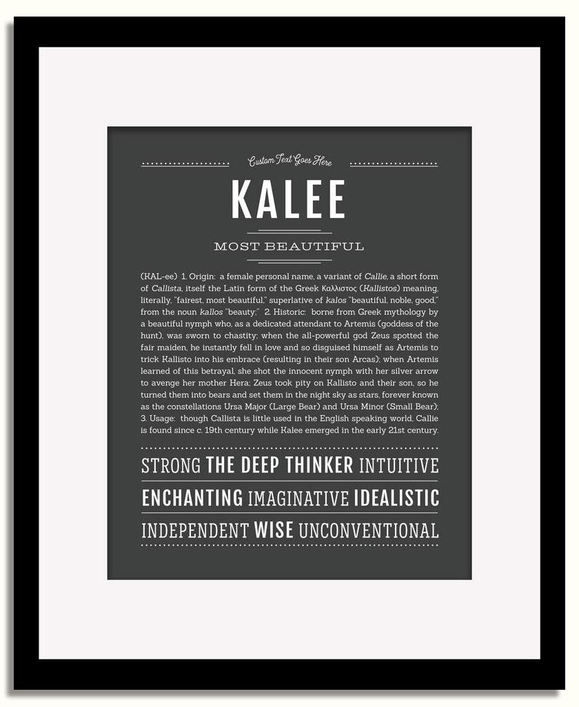 Frame Options | Charcoal Gray | Black Frame, Matted