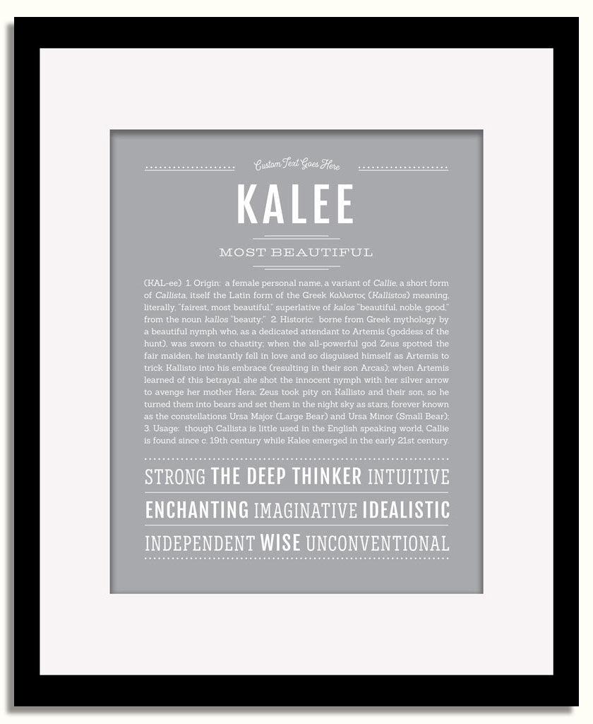 Frame Options | Sage | Black Frame, Matted