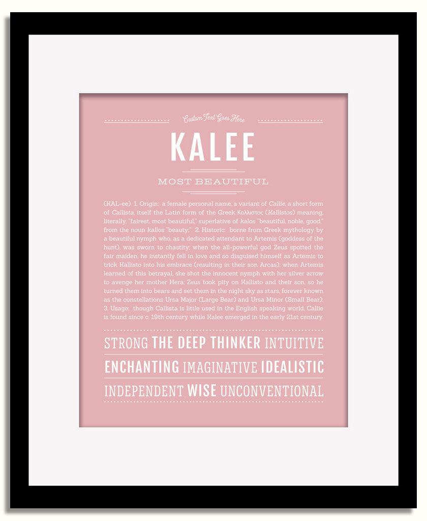 Frame Options | Dusty Rose | Black Frame, Matted