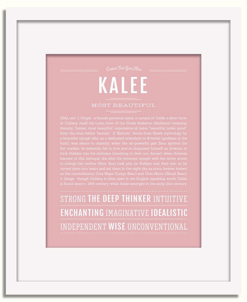 Frame Options | Dusty Rose | White Frame, Matted