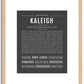 Kaleigh | Name Art Print