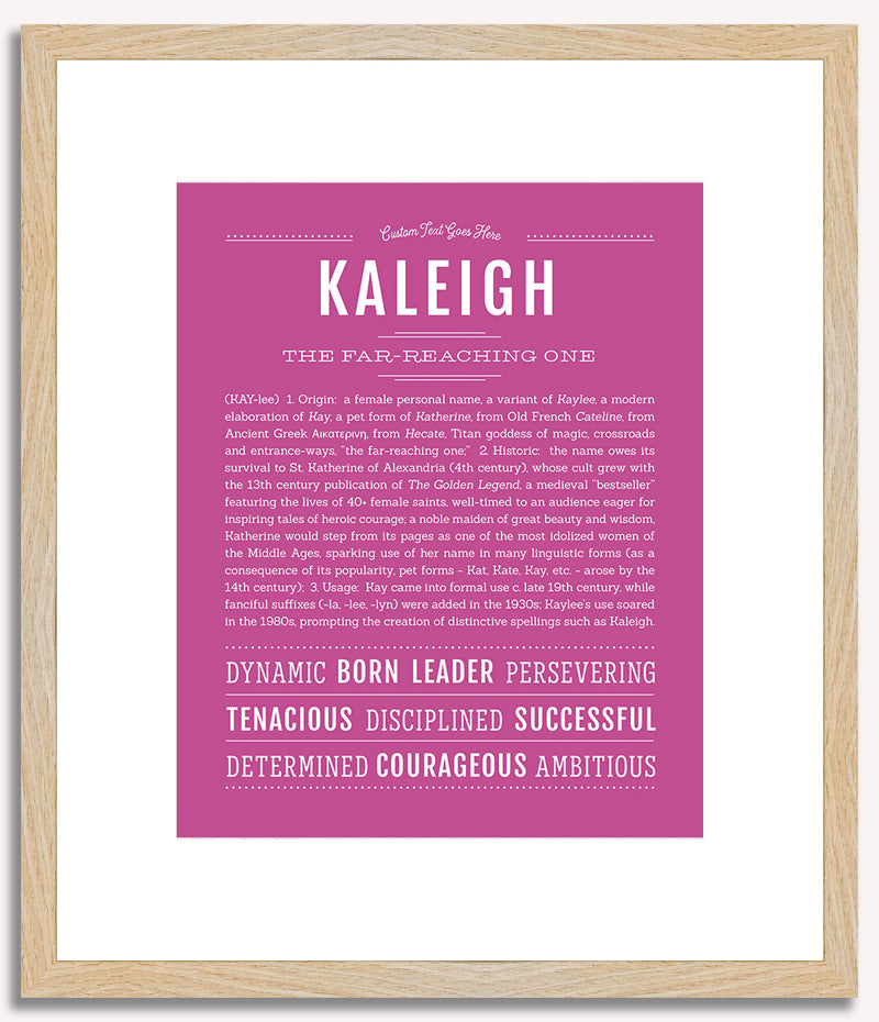 Kaleigh | Name Art Print